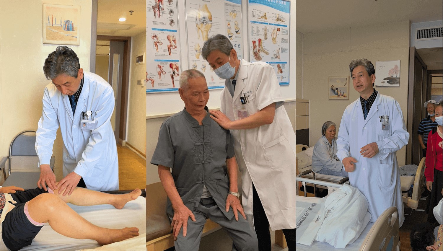 Dr. Li Zhaohui is Patiently Diagnosing and Analyzing the Patient's Condition